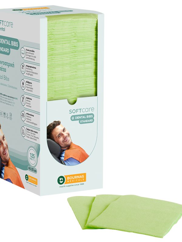 Οδοντιατρική πετσέτα Soft Care Standard με dispenser 2ply - Πράσινη
